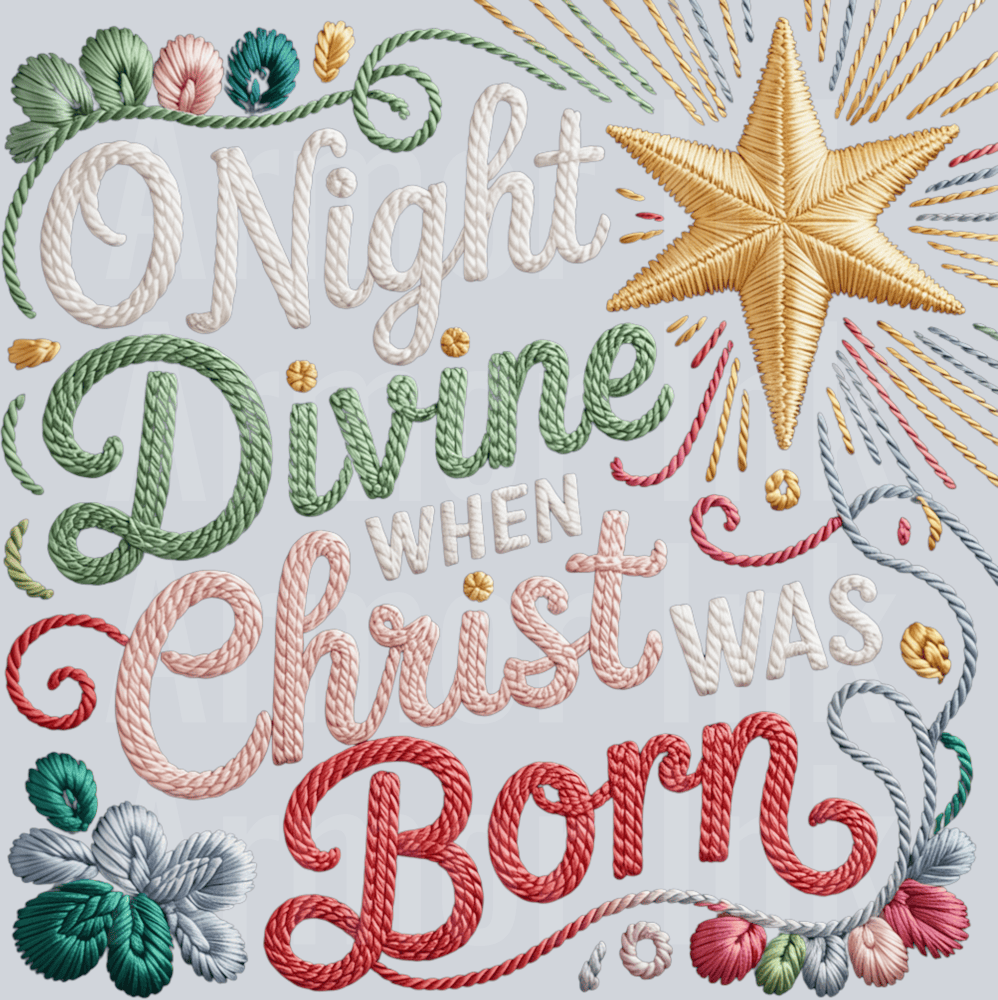 Crochet O Night Divine When Christ Was Born