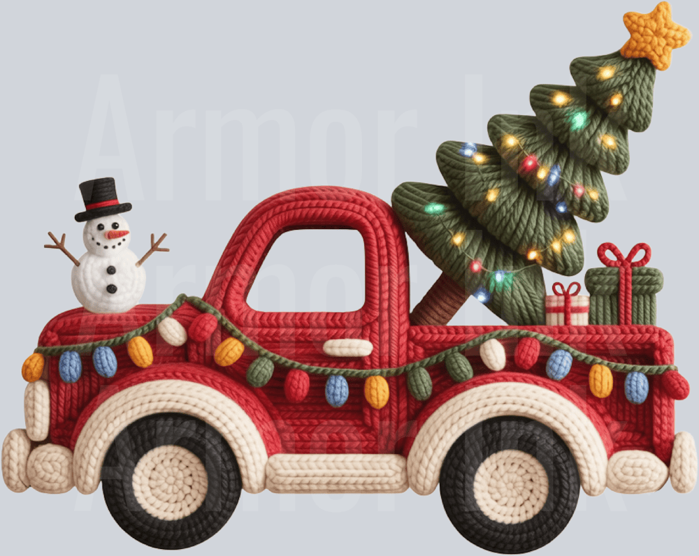 Crochet Christmas Truck
