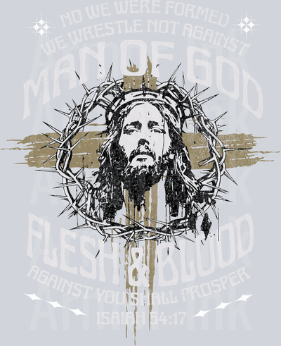 Man Of God Flesh & Blood DTF transfer