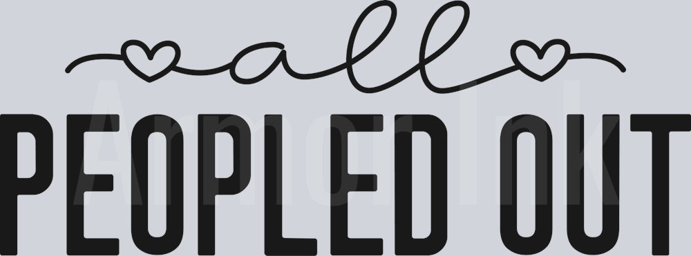 All Peopled Out Black