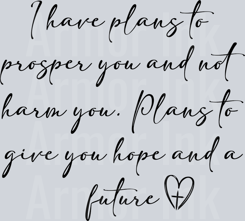 I Have Plans To Prosper Black ...