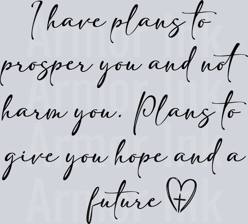 I Have Plans To Prosper Black ...