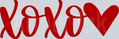 xoxo DTF transfer