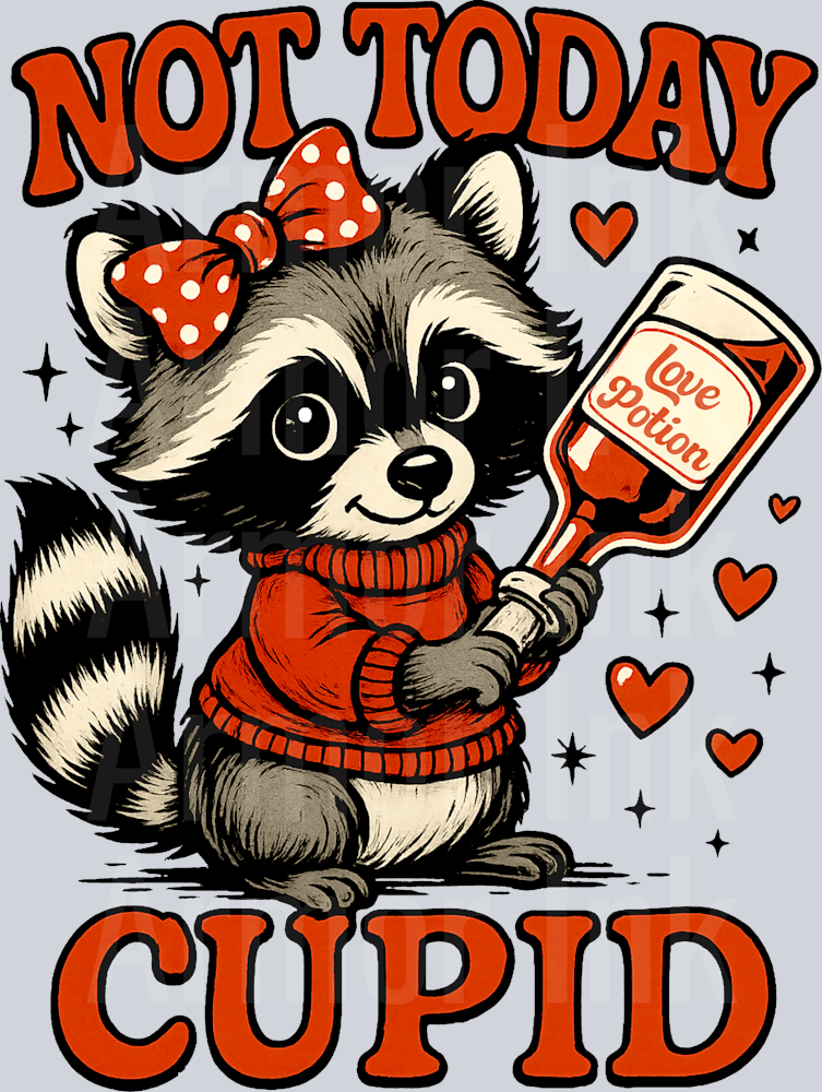 Not Today Cupid Funny Valentine