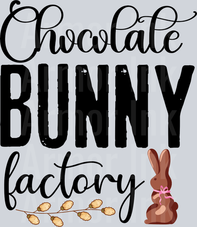 Chocolate Bunny Factory DTF transfer