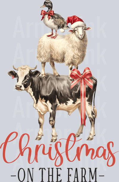 Christmas on the Farm DTF transfer