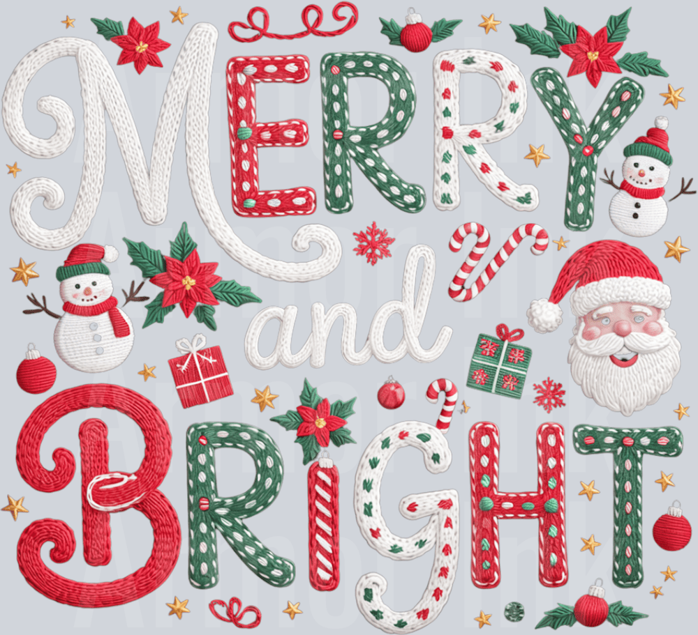 Crochet Merry & Bright Santa Snowman