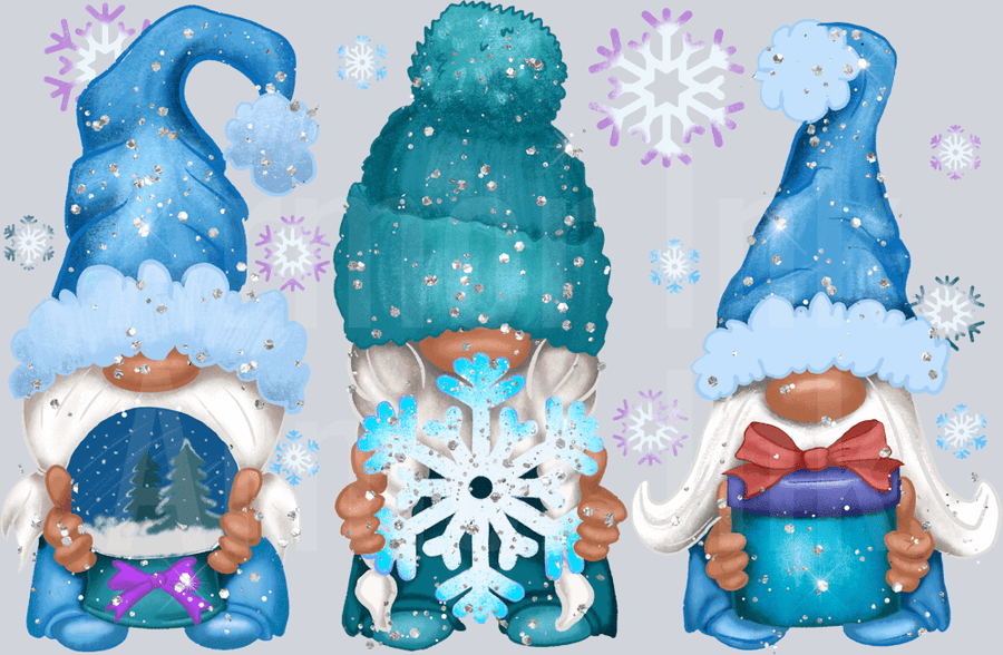 Winter Gnomes DTF transfer