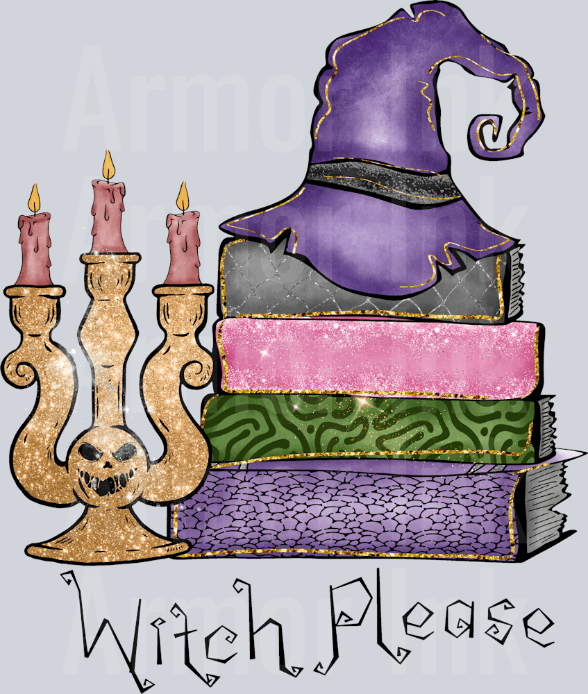 Witch Please DTF transfer