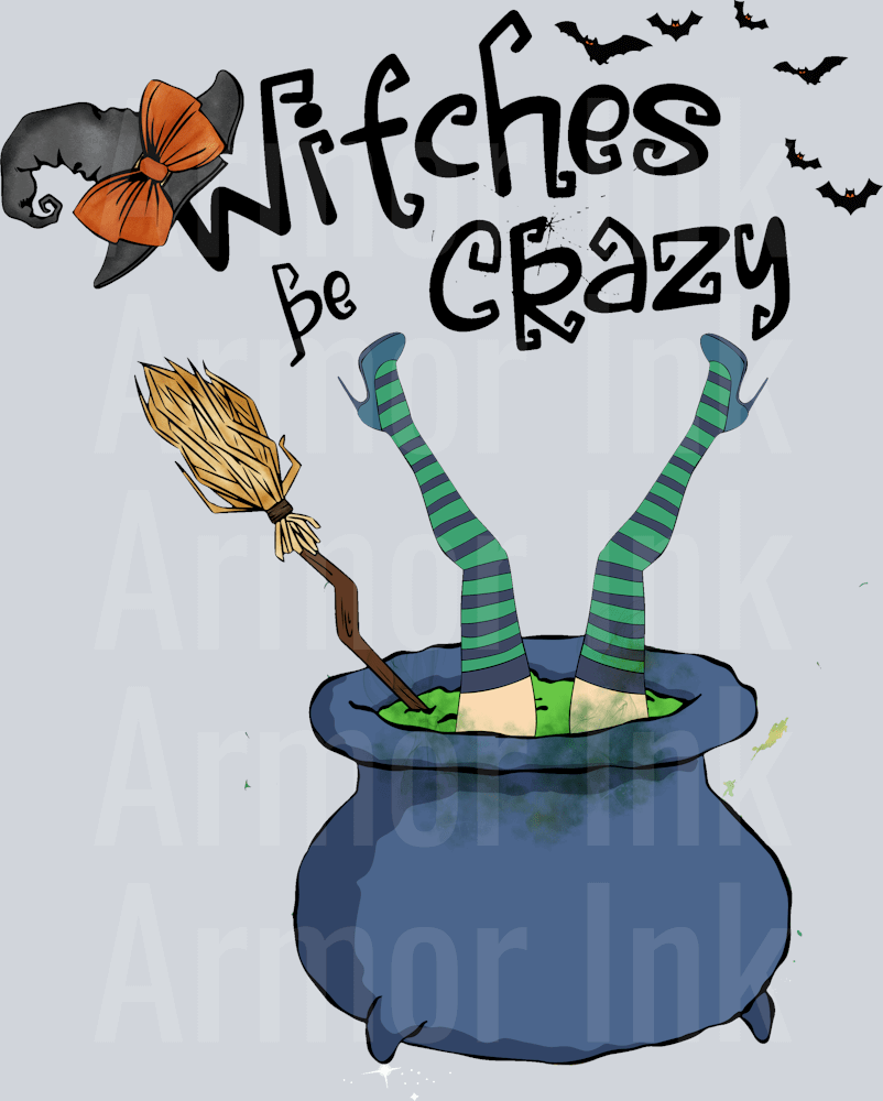 Witches be Crazy DTF transfer