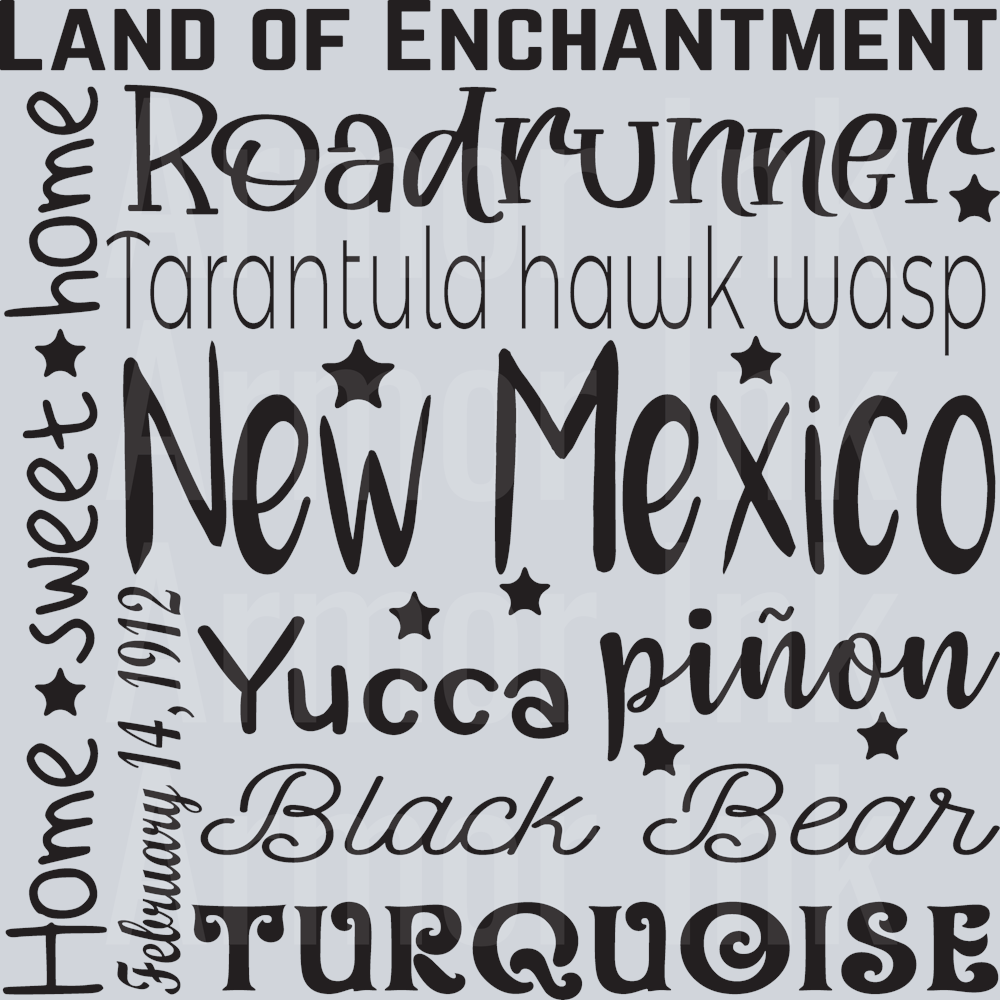 Word Art New Mexico