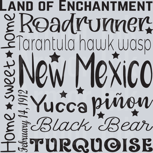 Word Art New Mexico