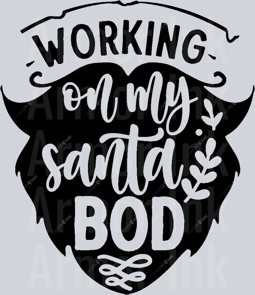 Working on my santa bod DTF transfer