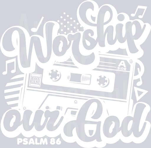 Worship Our God Cassette White