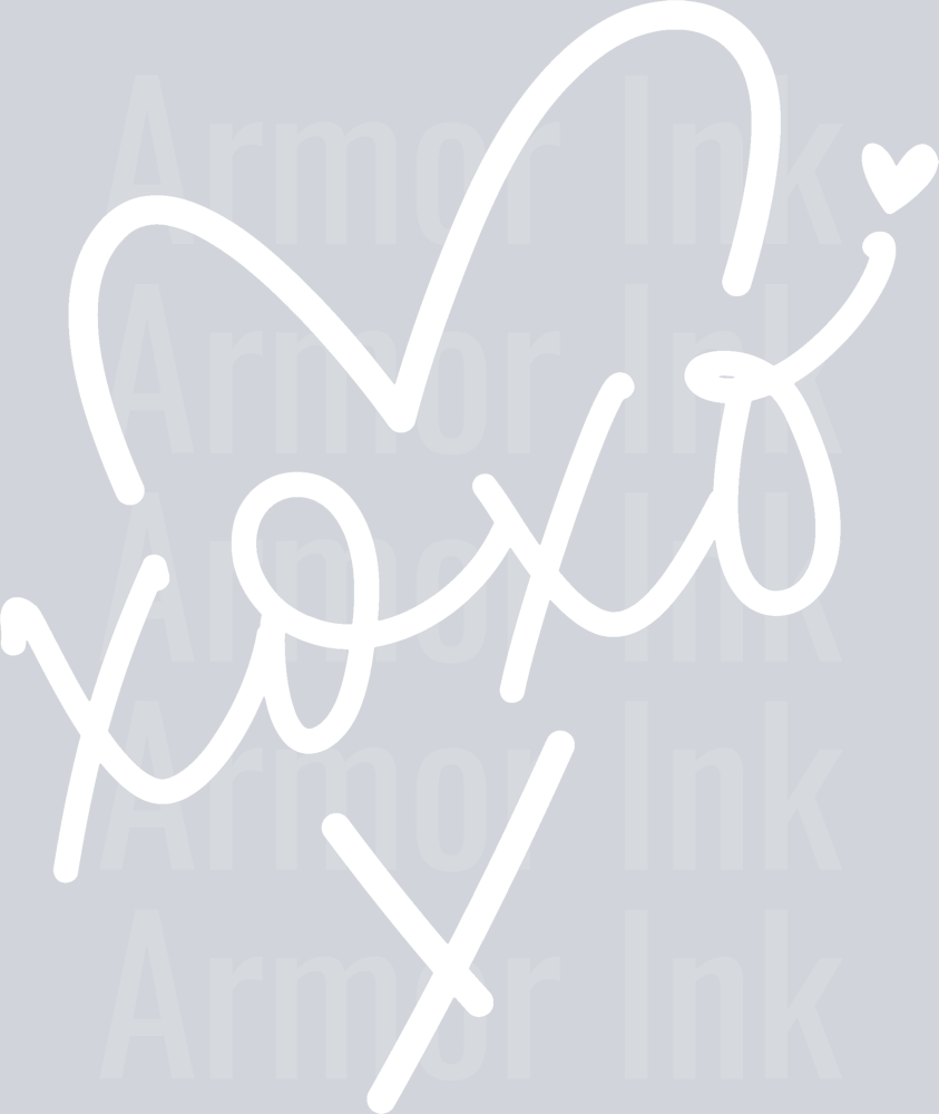 XOXO Heart White