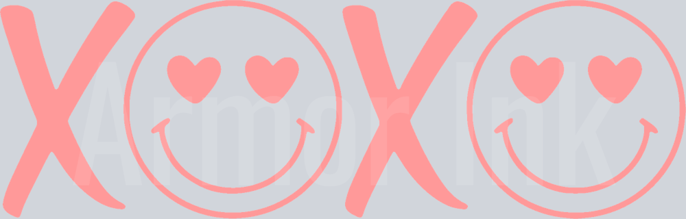 XOXO Smiley Pink