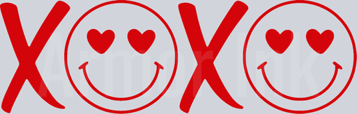 XOXO Smiley Red
