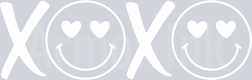 XOXO Smiley White