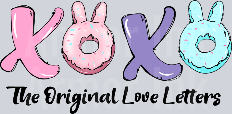 xoxo The Original Love Letters DTF transfer