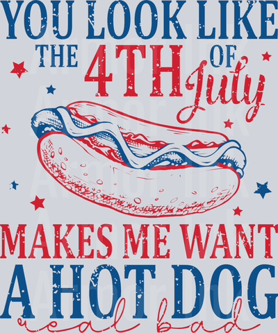 You Look Like The Fourth of July DTF transfer