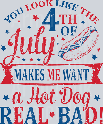 You Look Like The Fourth of July DTF transfer